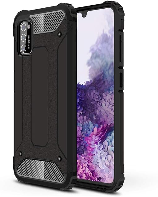 TECHGEAR Galaxy A41 Tough Armoured Case - ShockProof, Rugged, Sturdy, Heavy Duty Protective Case Cover Designed for Samsung Galaxy A41 - (Black)