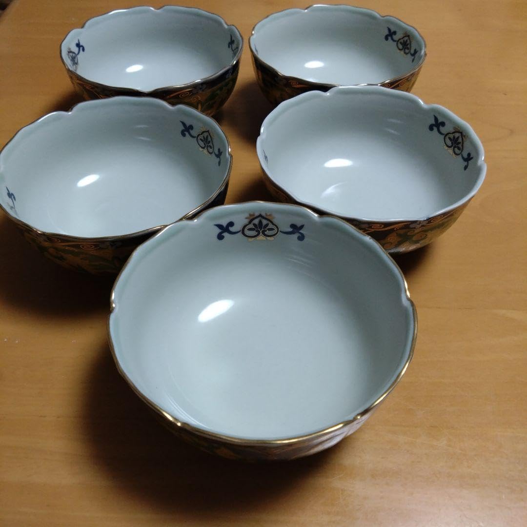 Amazon.co.jp: 清右衛門 有田焼 九谷唐草 小鉢5個 : 文房具