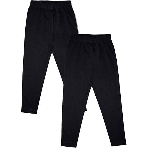 KiddoPanti Girls Solid Ankle Length Leggings