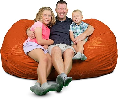 ULTIMATE SACK Sillón puff tumbona muebles gigantes rellenos de espuma - fundas lavables a máquina, costuras dobles, forro interior duradero y espuma