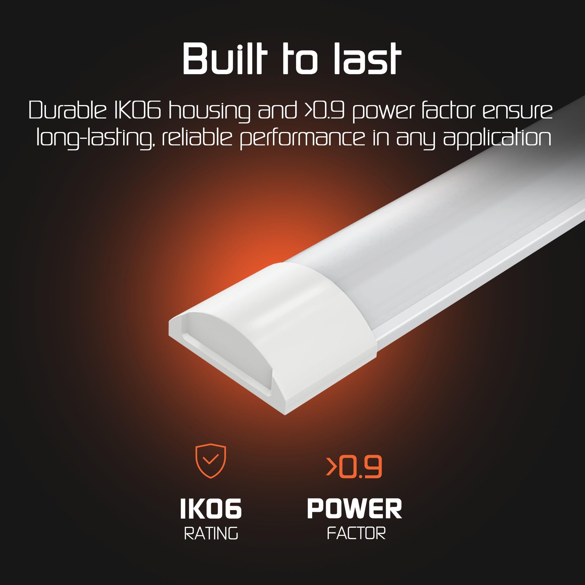 Ledvion - 10 piezas, Pantalla LED, 120cm, IP20, 30W, 120 lm/W, Blanco neutro, 4000K, Impermeable, lámpara de techo para garaje, de bodega