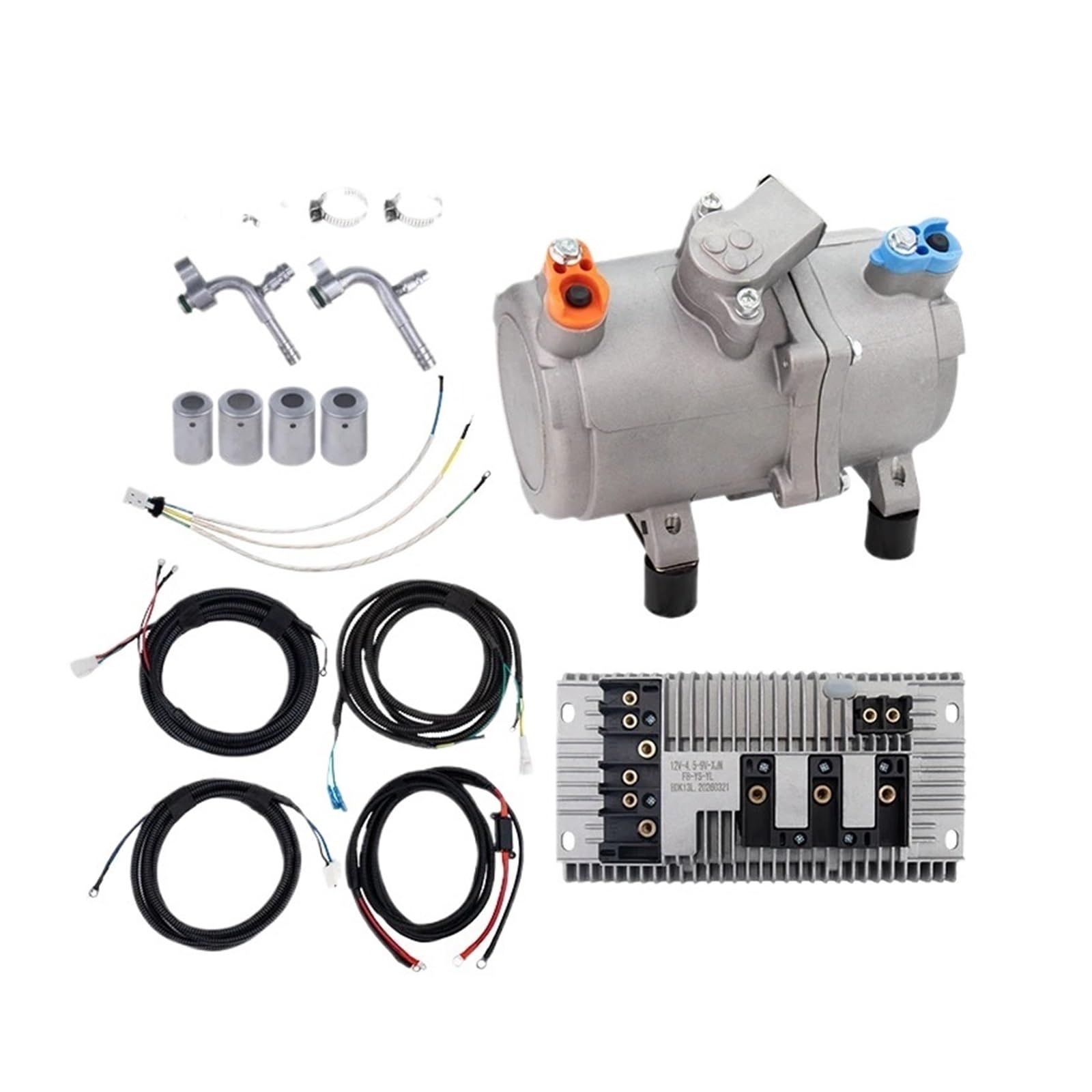X Psblty S-12V 12V 24V 48V Electric Compressor Kit For Automobile Air Conditioning Car Truck Bus Boat Tractor Camper Rv