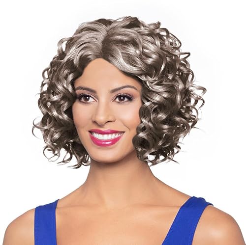 Foxy Silver Natalia Wig Color 3T51 - Chin Length Spiral