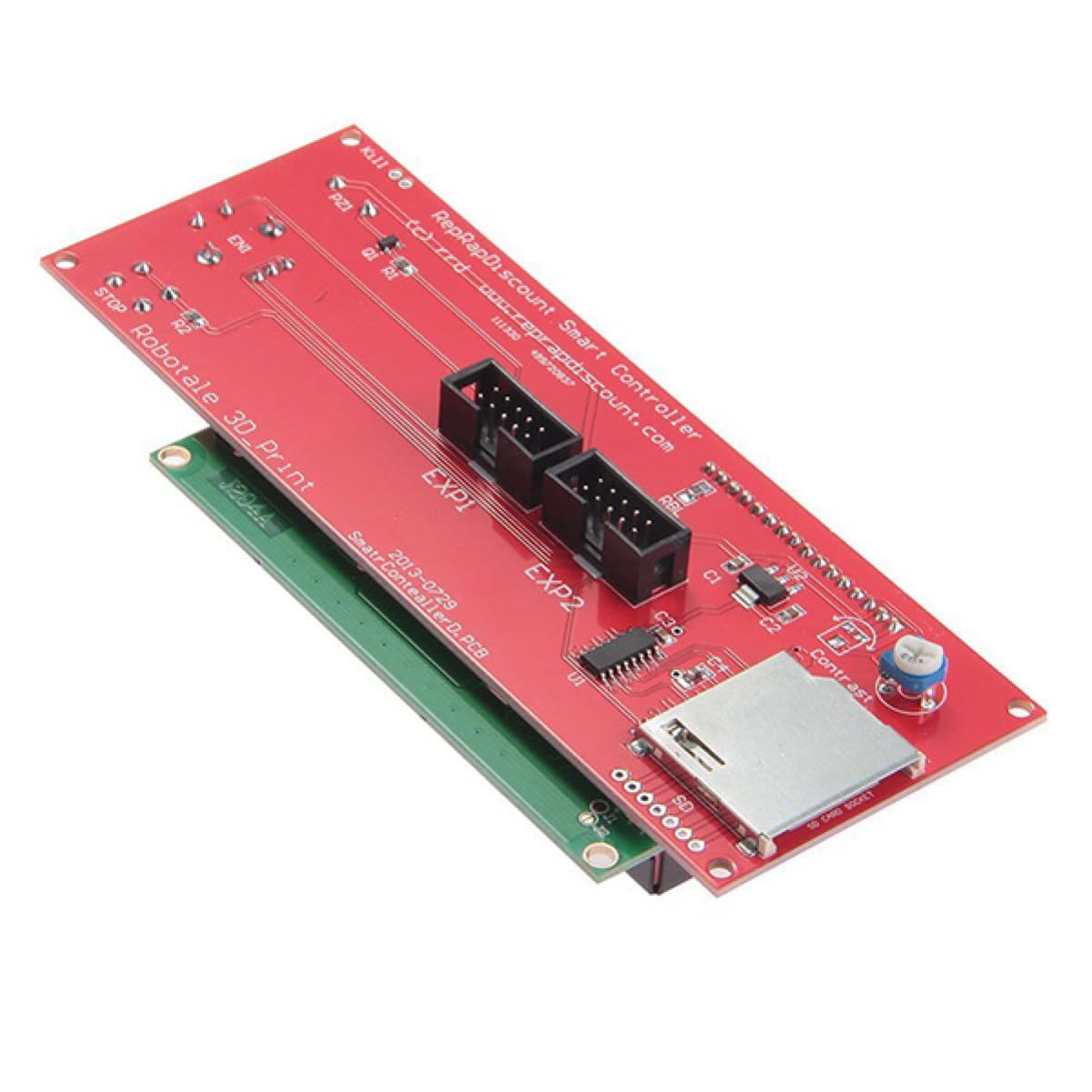Contrôleur Intelligent à Écran Lcd Alimentation Électrique en Plastique Solide 2004 Ramps 1.4 Contrôle du Mouvement pour Imprimante 3d Reprap