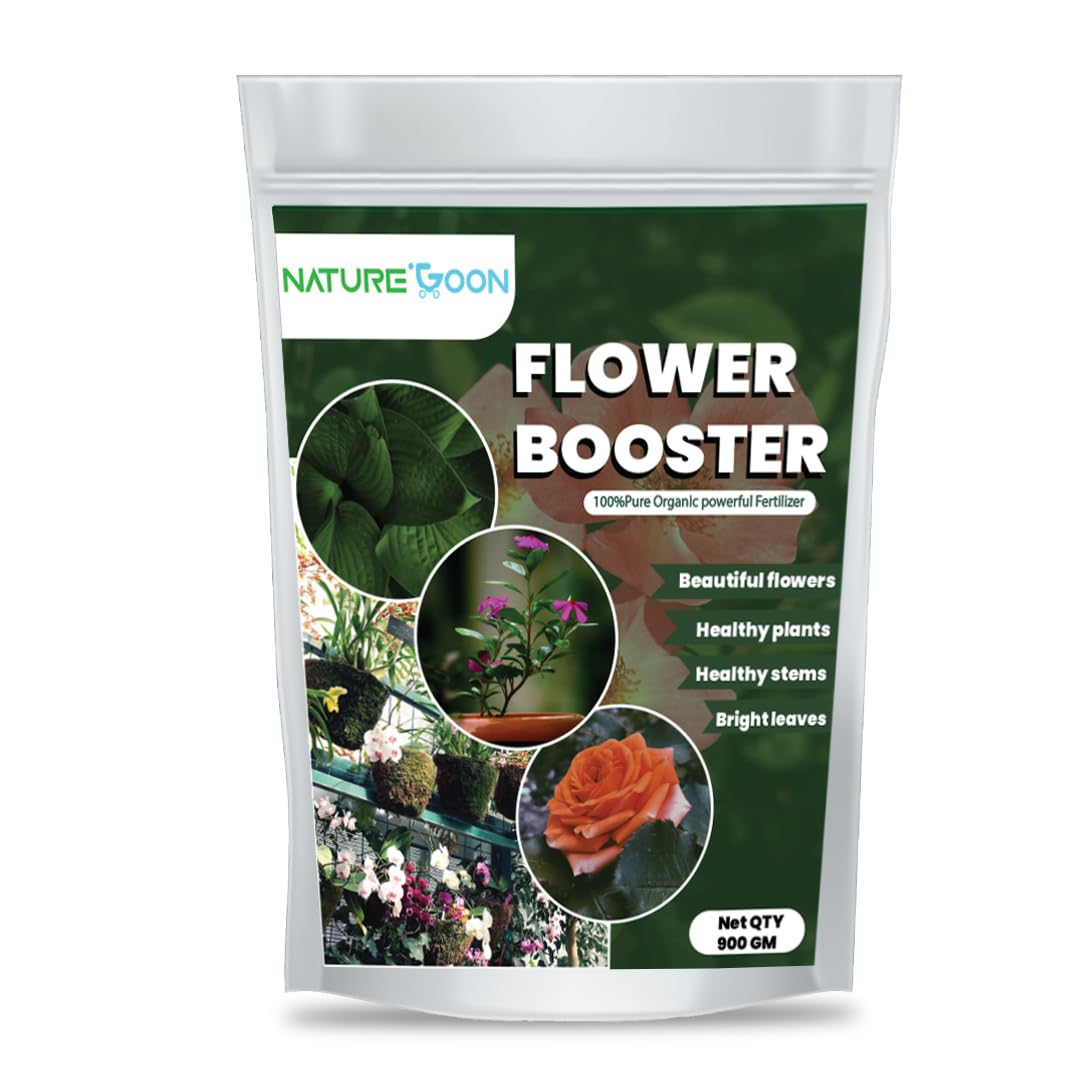 Naturegoon Premium Flower Booster (450 + 450 gm) | Pure and Organic | Fertilizer for all flowers| Provides All Essential Multi Micronutrients for All Flowering Plants. (900) (B0C7ZF1W5R) Amazon Price History, Amazon Price Tracker