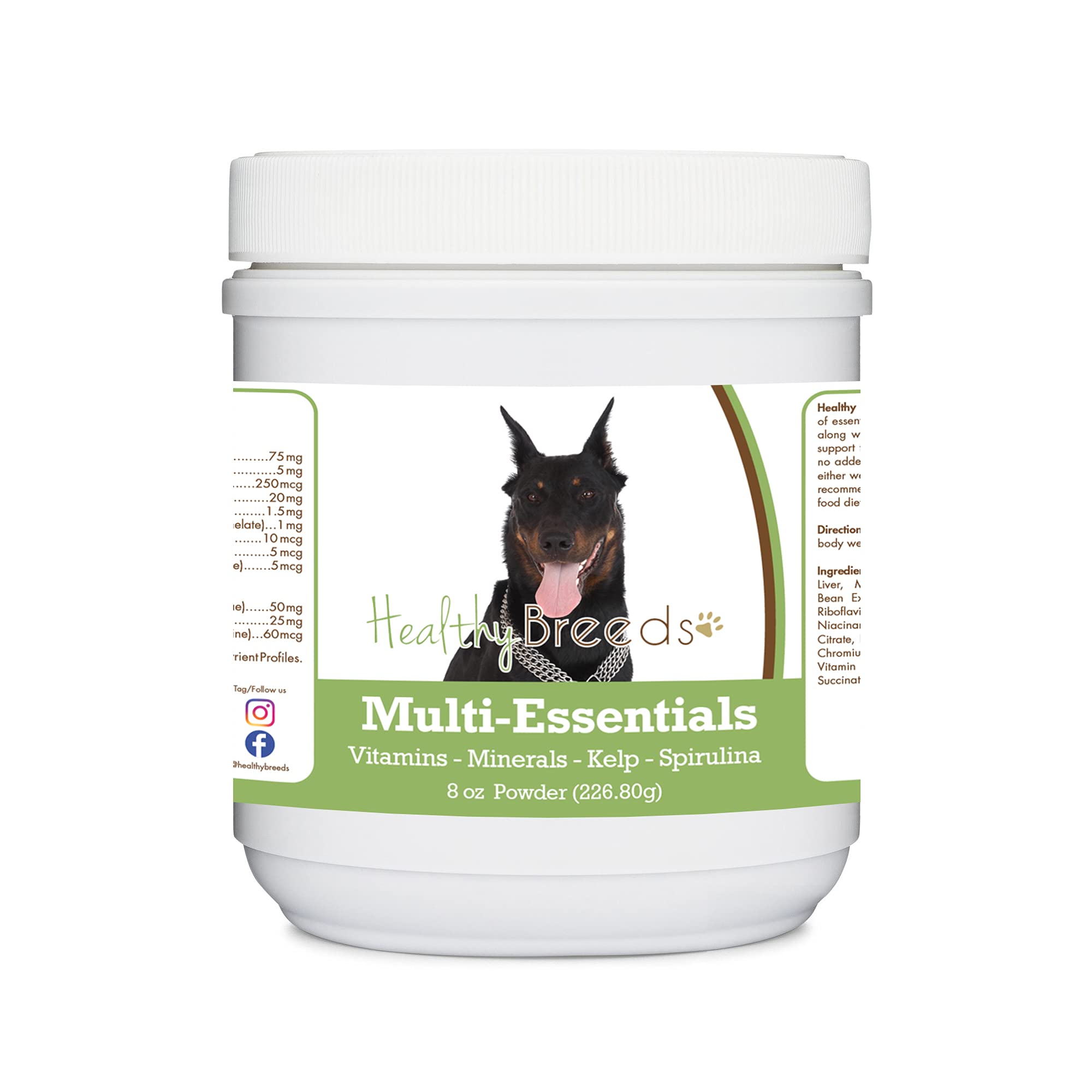 Healthy Breeds Beauceron Multi-Essentials Powder for Dogs - an Ideal Supplement of Vitamins, Minerals &amp; Antioxidants for Your Dog - 8 oz