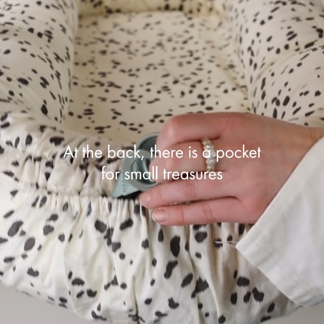 Nido Portatile Per Neonato Elodie Details - Baby Nest 100% Cotone, 78x45 Cm, Verde Minerale - Foto 8