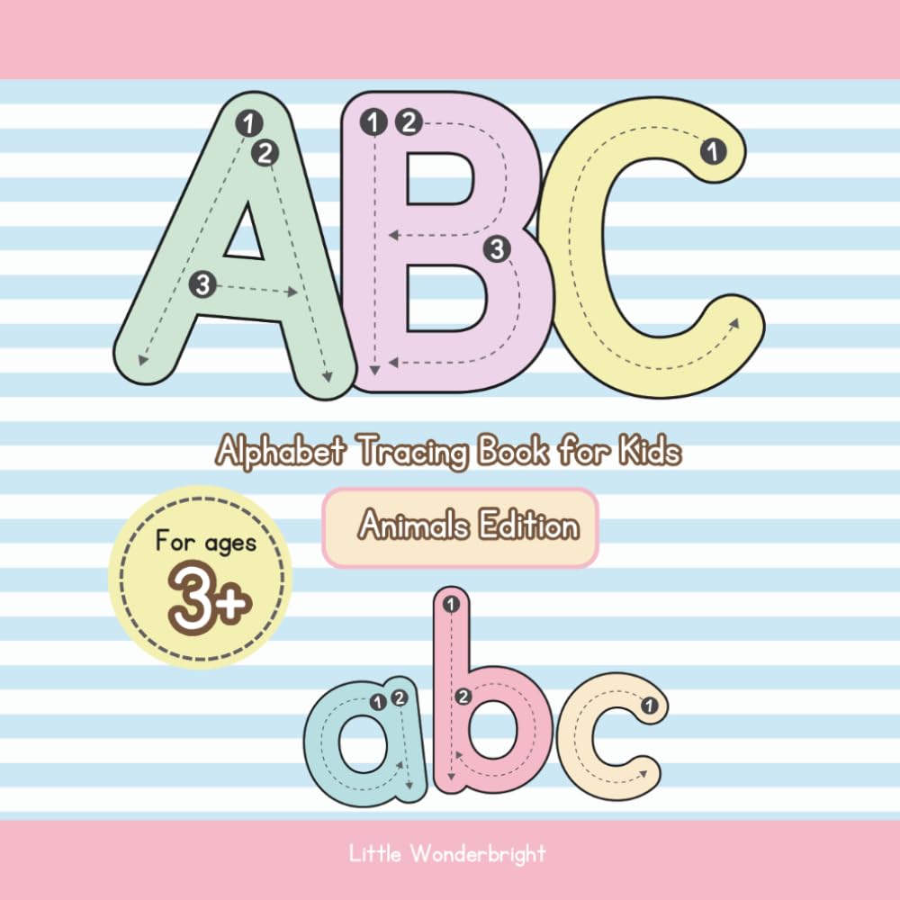 ABC Alphabet Tracing Books for Kids - Animal Edition