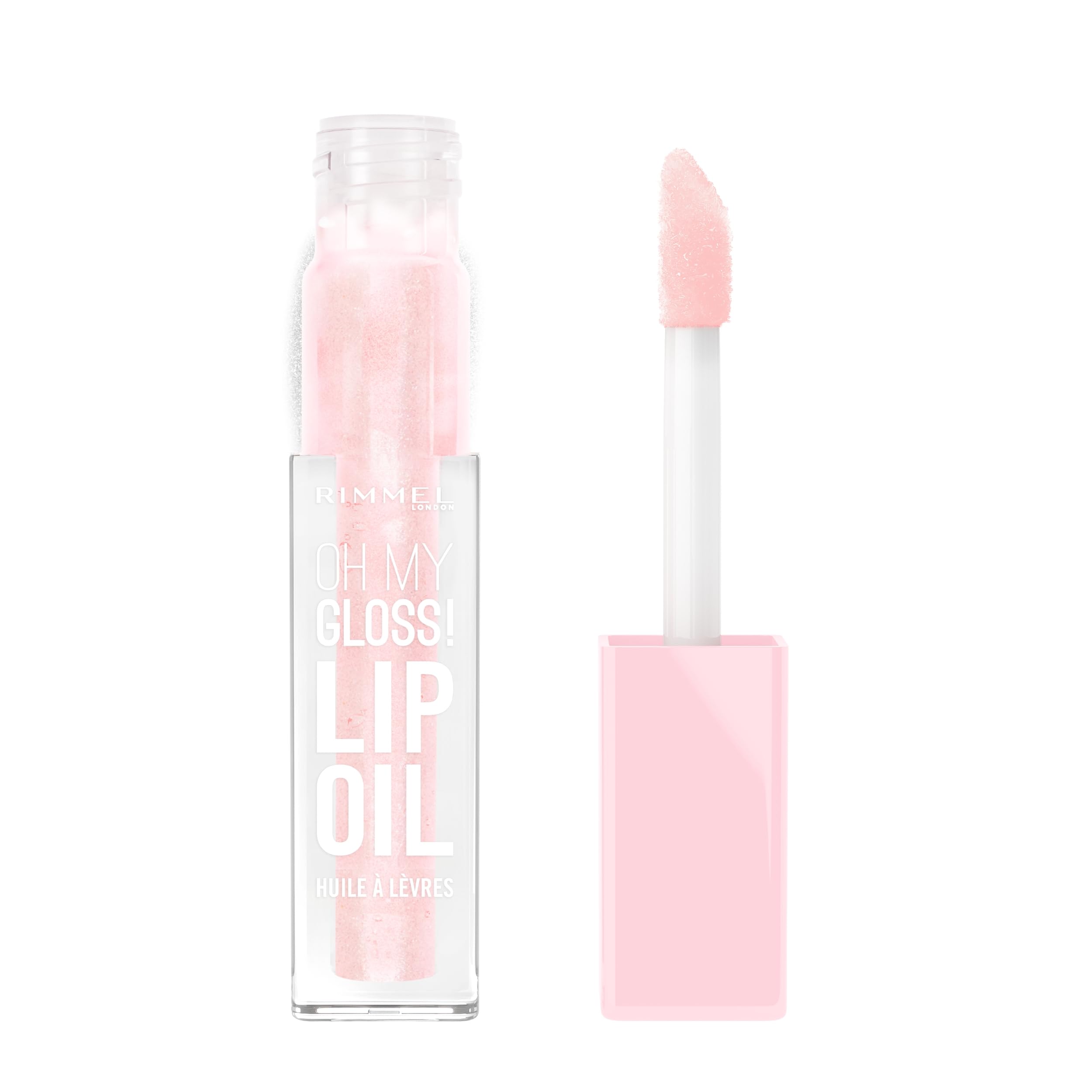 Rimmel Oh My Gloss! Lip Oil 005 Pink Sugar, Juicy Shine, Hydrates & Naturally Plumps, Moisture Boost, Vitamin E