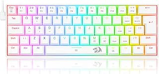 Redragon TECLADO MECANICO GAMER DRAGONBORN RGB BRANCO SWITCH VERMELHO ABNT2