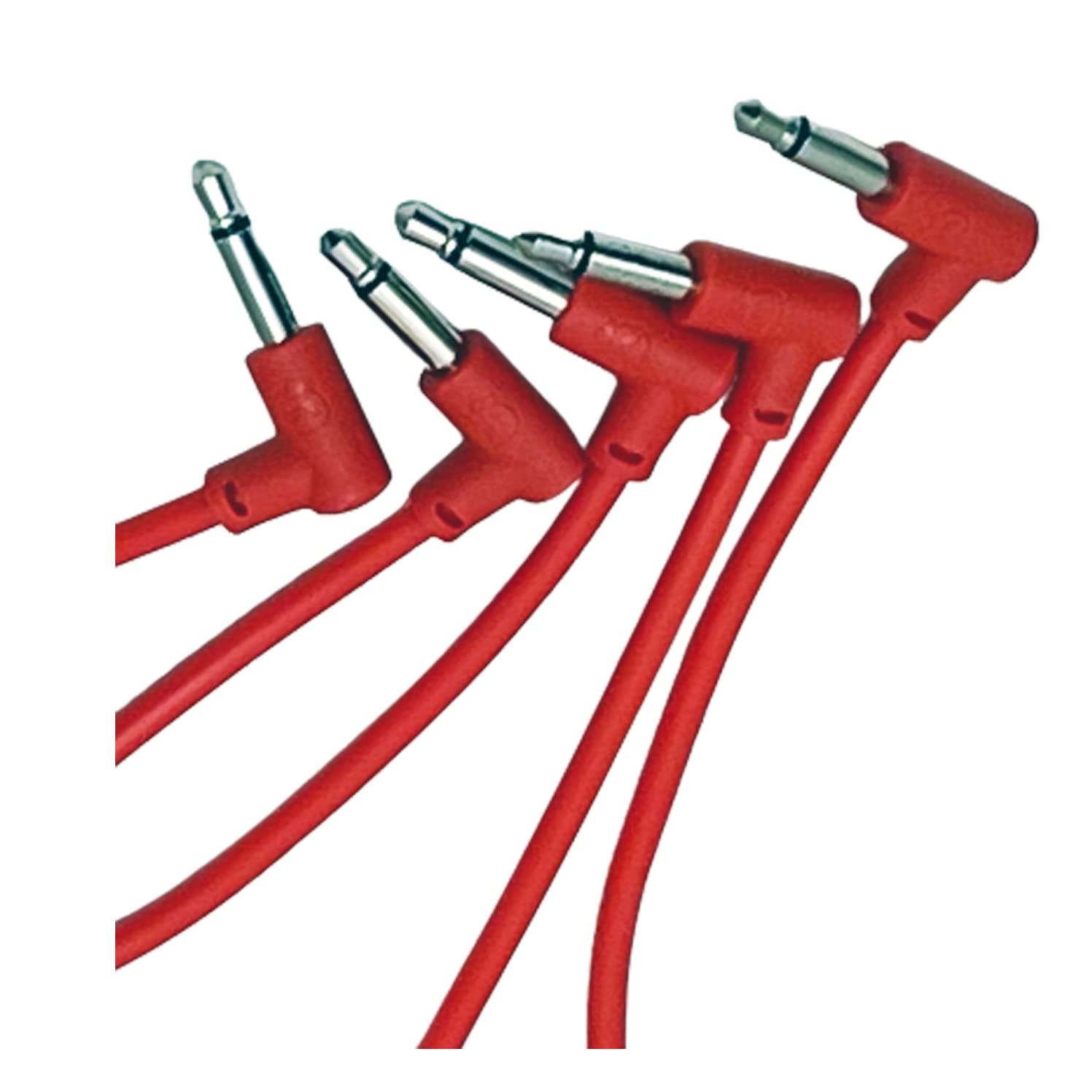 Luigis Modular MPAR Right Angled Eurorack Patch Cables Package of 5