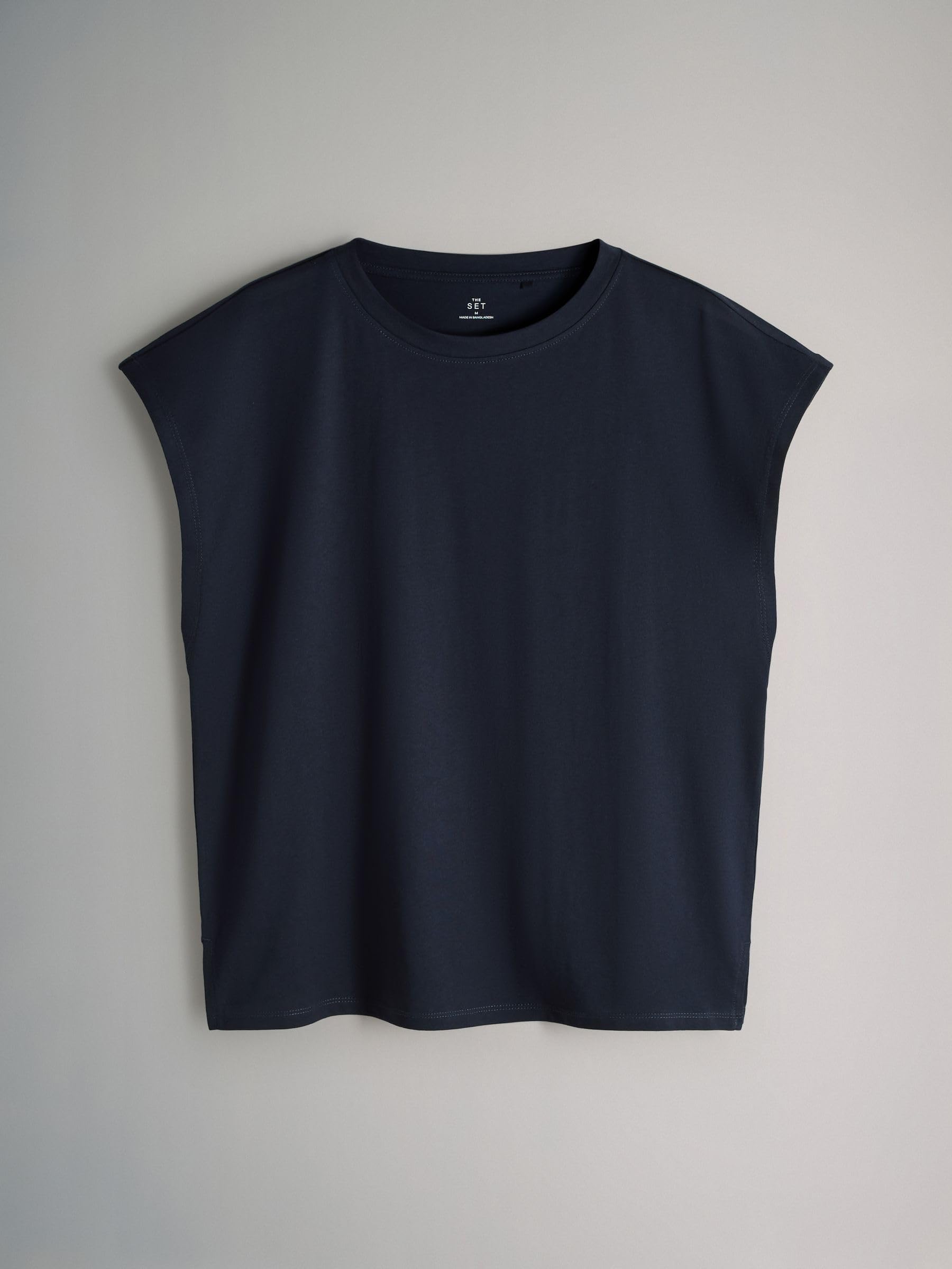 THE SET Donne Confezione da 4 T-Shirt con Maniche ad Aletta | Adulto, Standard, Pull On, 100% cotone, Lavabile in lavatrice