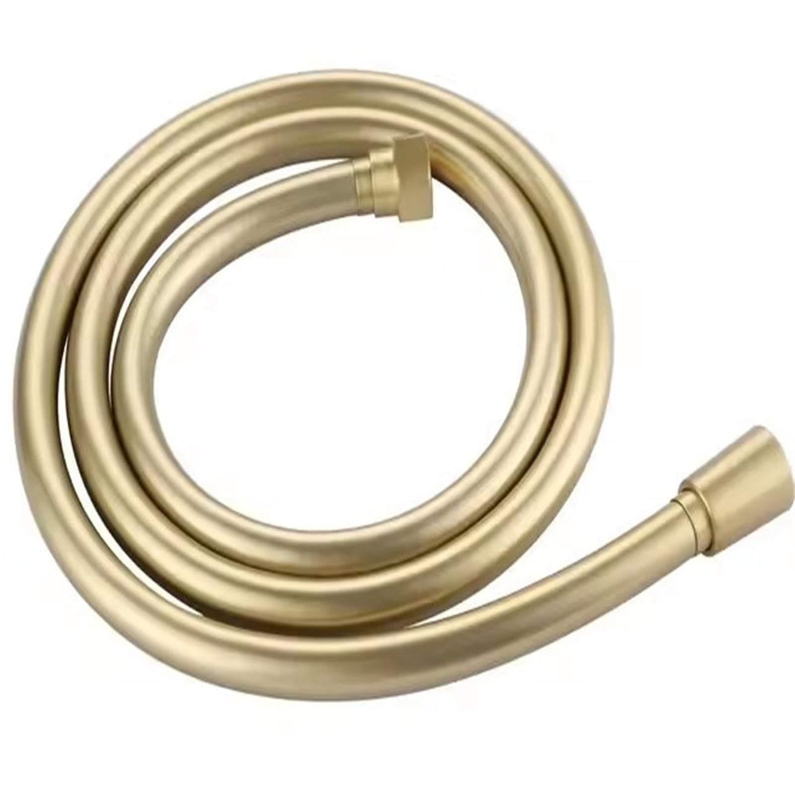 Djskldf Color 1 Tubo Pvc 1.5/2/3/4M Silver Black Golden Pvc Shower Hose Universal Flexible Anti Winding Explosion-Proof Water Tube Bathroom Pipe(,150Cm)