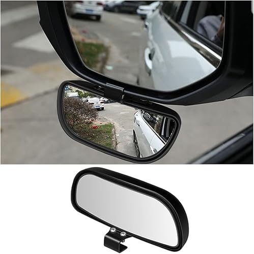 Miniatura 8 de Espejo de punto ciego para automóvil, espejo retrovisor convexo ajustable de vidrio HD, accesorios exteriores automáticos, espejo rectangular