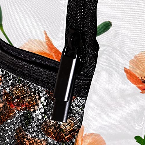 Sac à dos enfants floral orange 30,5 cm pour garçons et filles