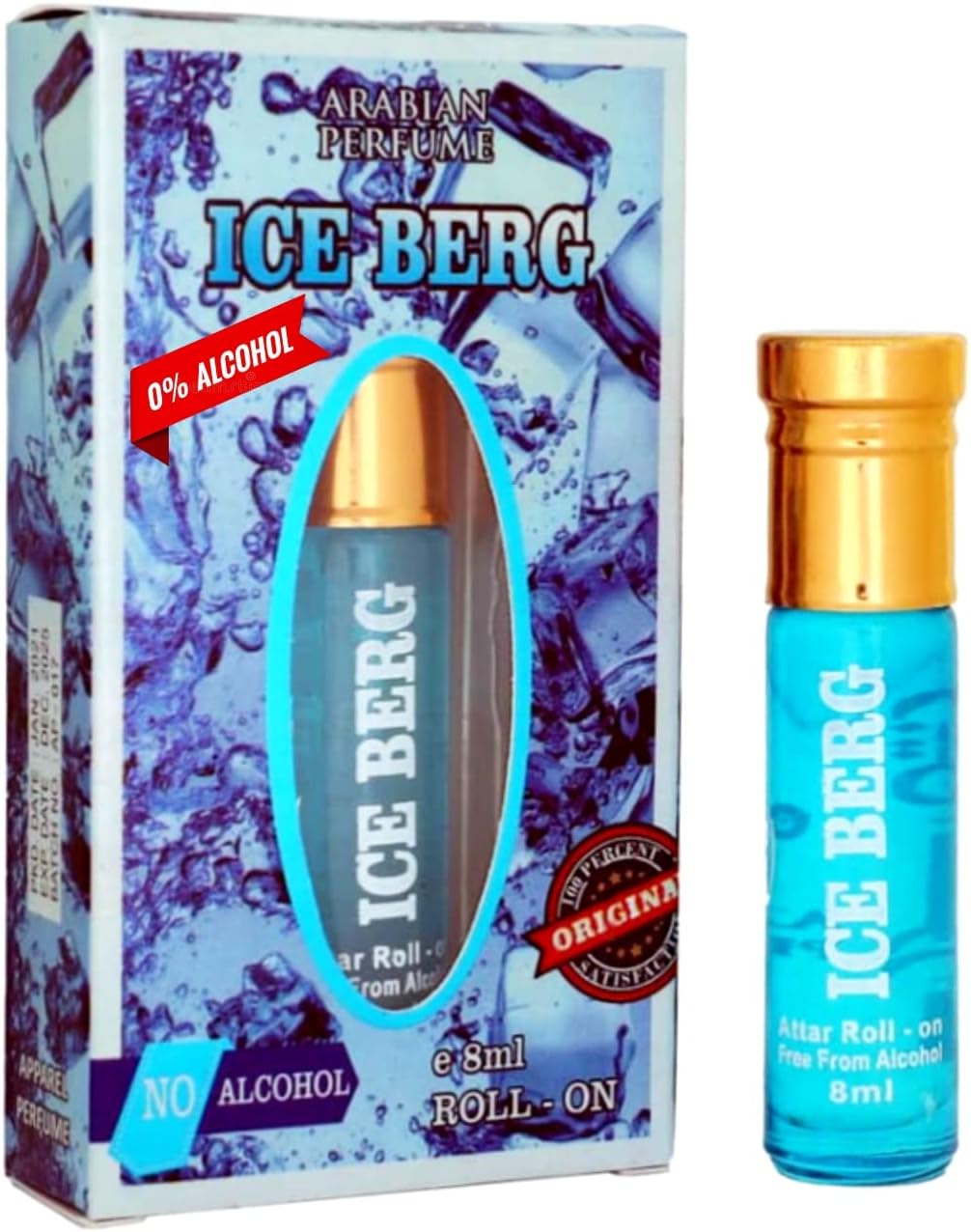 Arabian Perfume® Original (ICE BERG 8ML) Roll On Attar For Unisex
