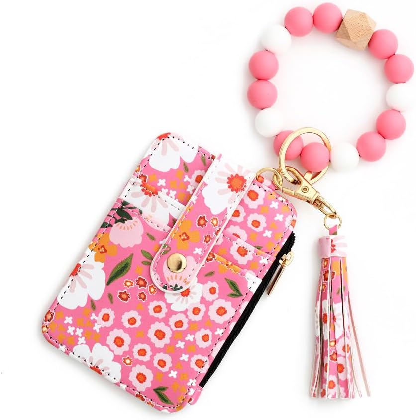 Amazon com: Women s Boho Beaded Wristlet Wallet with Tassel Keychain Amazon com: Women s Boho Beaded Wristlet Wallet with Tassel Keychain