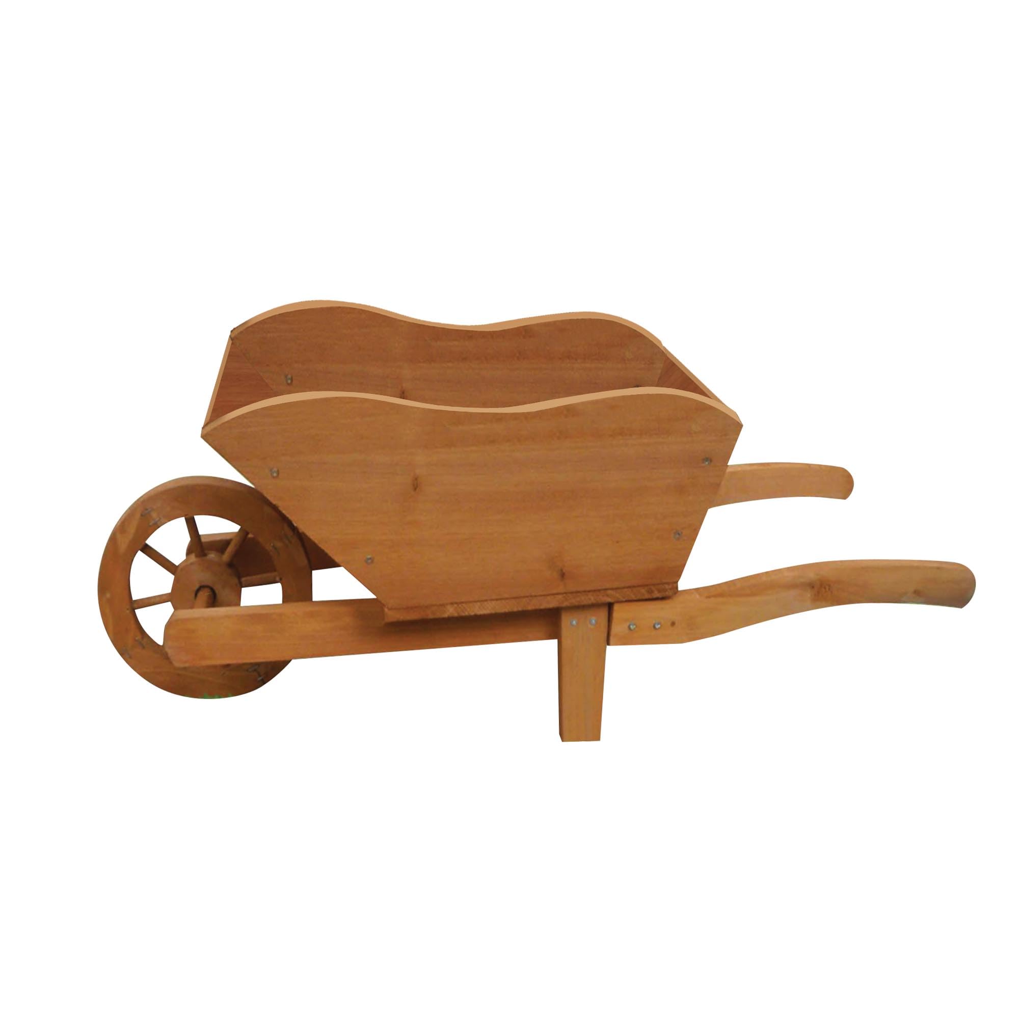 Casafoyer Wooden Wheelbarrow Planter Easy To Assemble Ideal For - Main Image