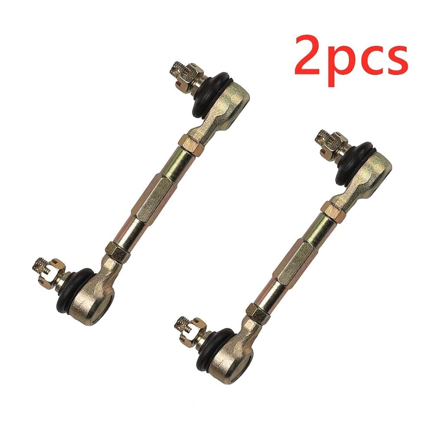 2pcs 10mm Tie Rod End Ball Joint Fit for Go Kart Cart ATV Buggy Quad
