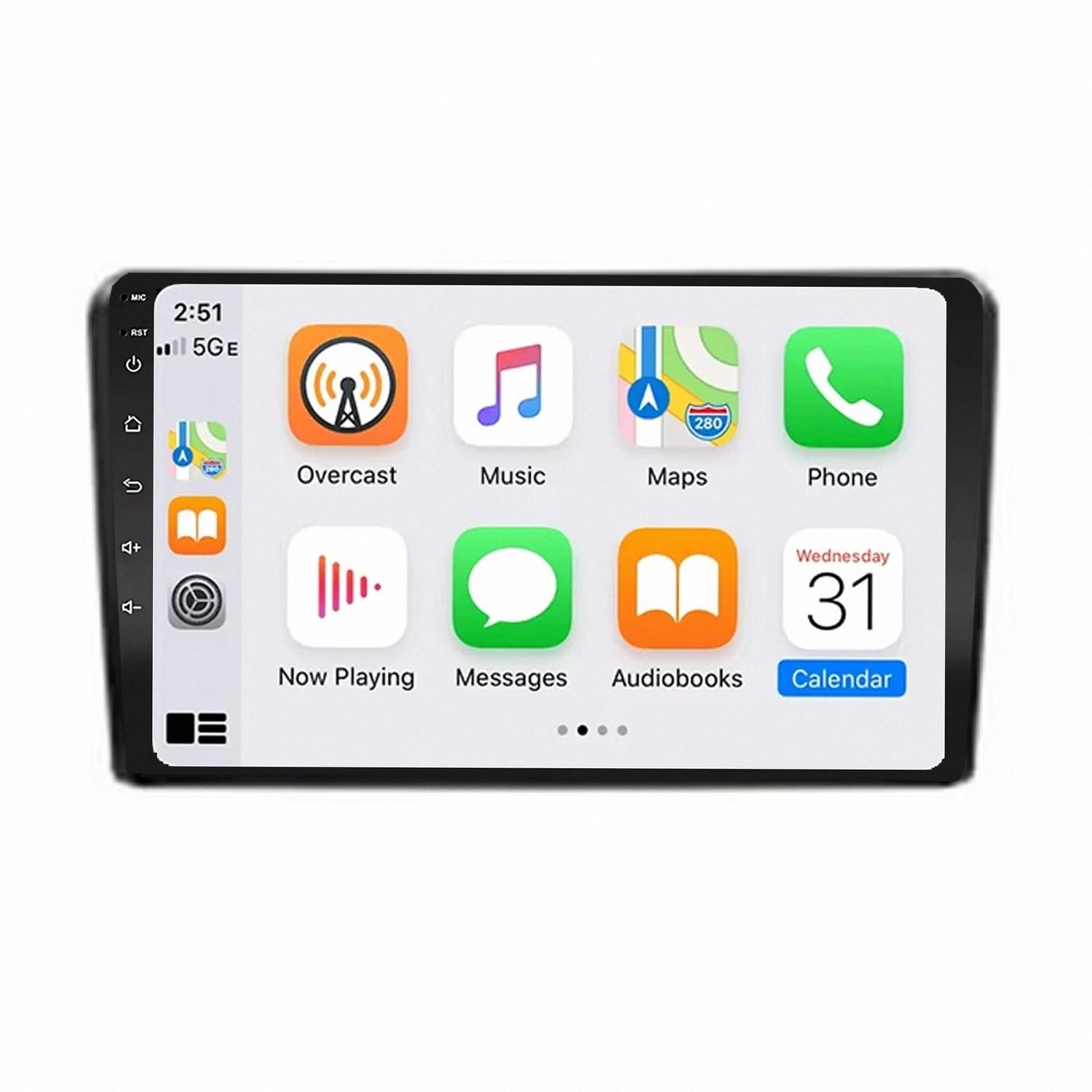Navegador GPS Audi A3 8P con Android Auto inalámbrico y Bluetooth multimedia 8