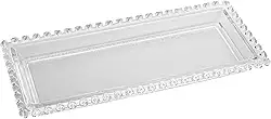 LYOR - Travessa Retangular de Cristal Coração 30cm x 13cm x 3cm