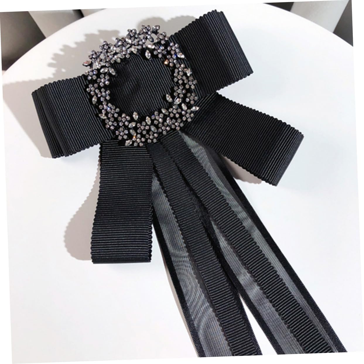 2 Pcs Bow Tie The Flowers Miss Ribbon Flower Collar Stitch