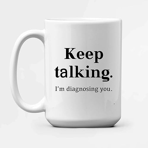 Miniatura 5 de Panvola Taza de café de cerámica con texto en inglés "It's Dr Actually Doctor Gifts - Graduación Estudiante de Doctorado Doctorado Médico (Blanco,