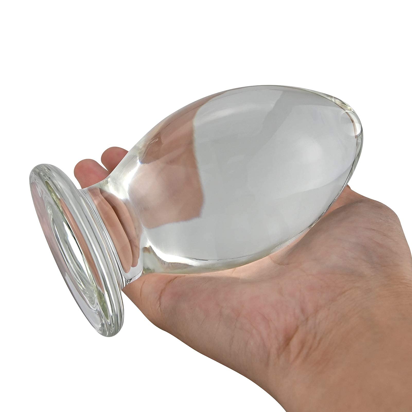 Cristal Analplug Glasdildo cristal Anale estimulación Buttplug, Roluck Analspielzeug para mujeres y hombres