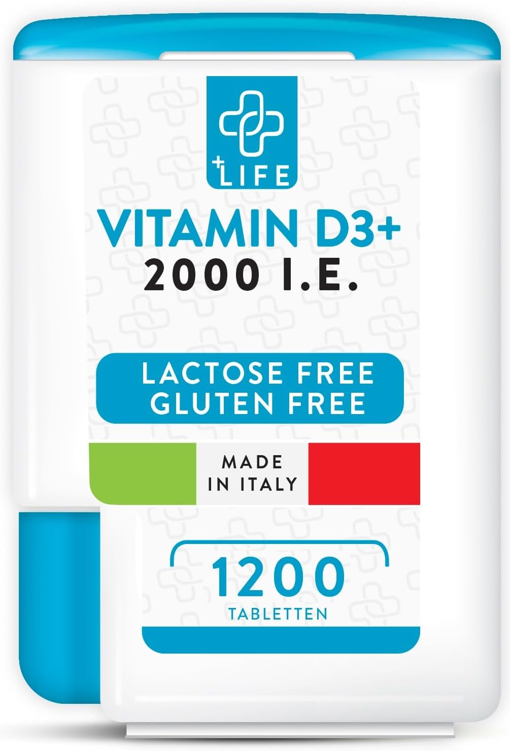+LIFE Vitamin D3 High Dose 2000 IU PiuLife Pocket® 1200 Tablets Pure