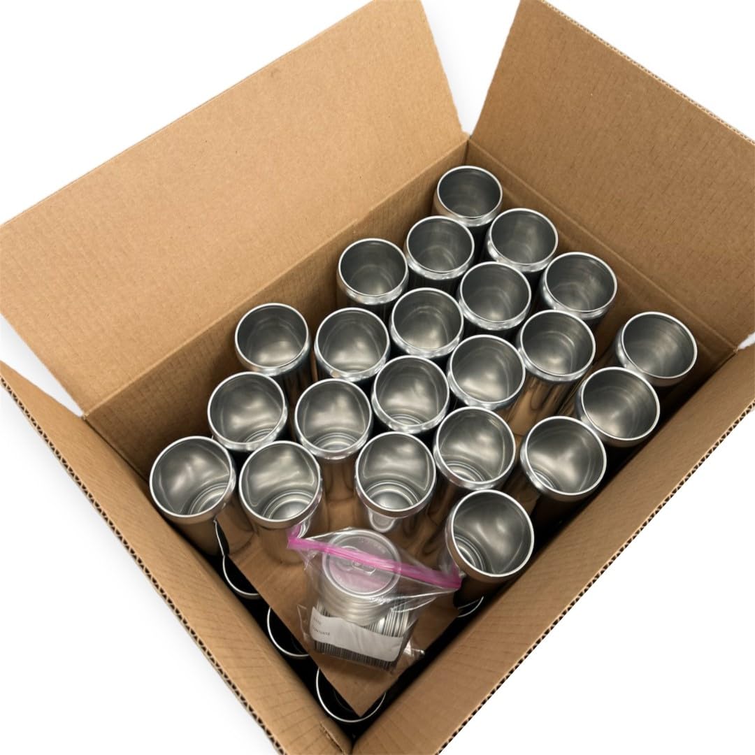 Generic CASE OF 50-32oz / 946mL Crowler Can Ball Aluminum Beer Cans, Silver