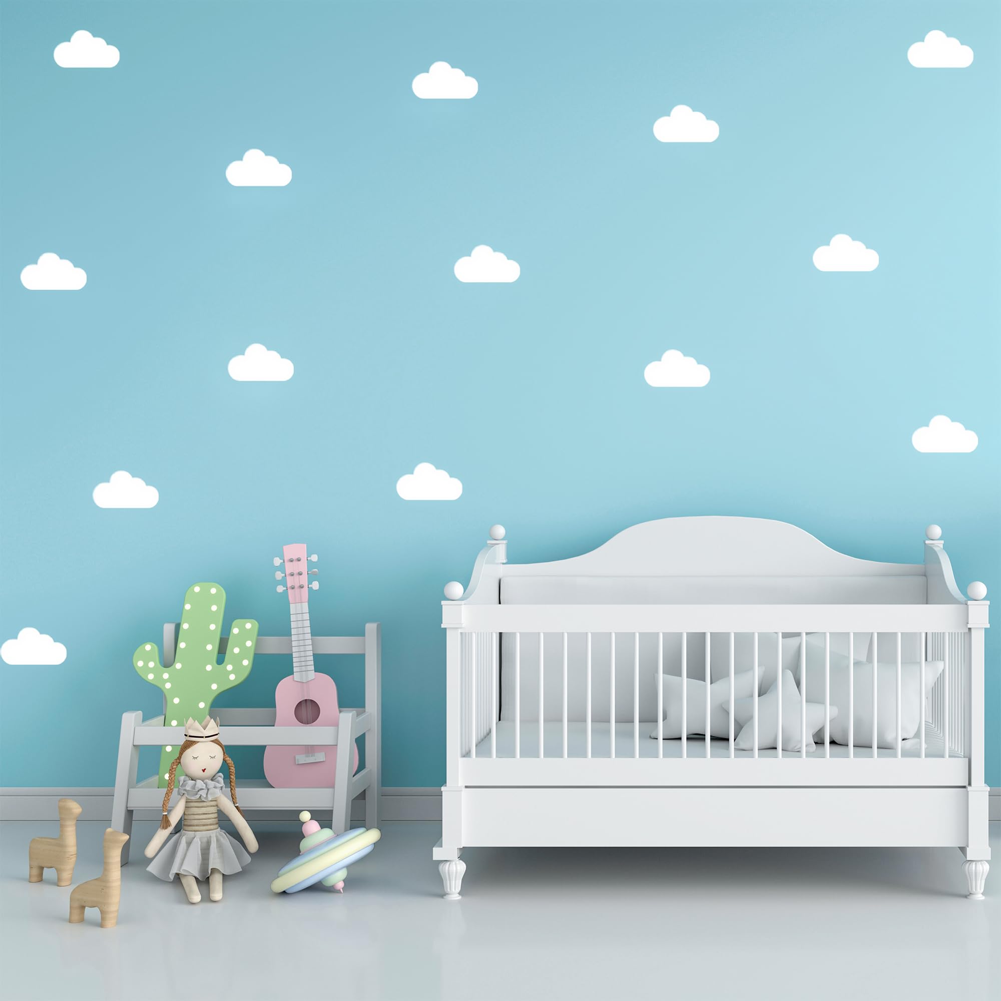 Special You Clouds Decoration Stickers for Walls of Home | Cloud Wall Decor | Cloud Wallpaper | Wall Stickers for Kids | Wall Stickers Aesthetic - 36 pcs-image-45