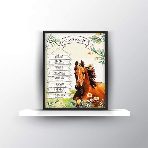 Miniatura 6 de Inspirational Gifts for Women | God Says You Are ... 8 x 10 Print | Bible | Typography print - A beautiful Reminder and Makes a Great Gift for Men,