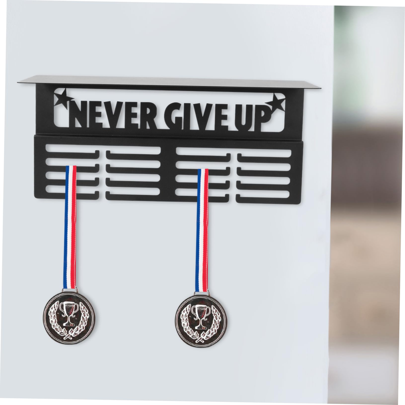 GANAZONO Estante De Exhibición De Medallas Para Pared Colgador De Medallas Deportivas Soporte Decorativo Para Logros Diseño Innovador y Versátil Para Hogar Fácil Instalación y Estilo
