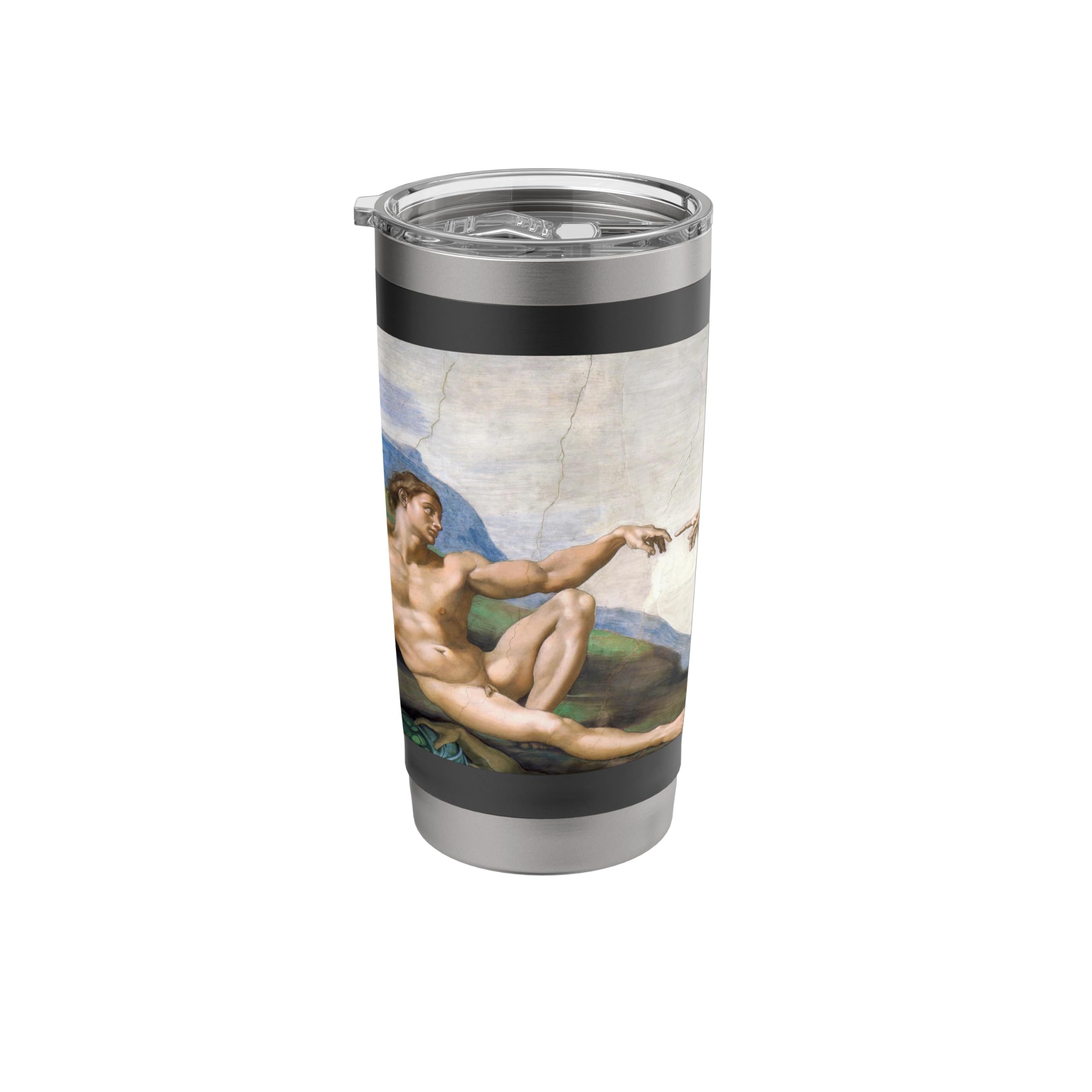 Michelangelo The Creation of Adam Fresco circa 1511 Stainless Steel Insulated Tumbler