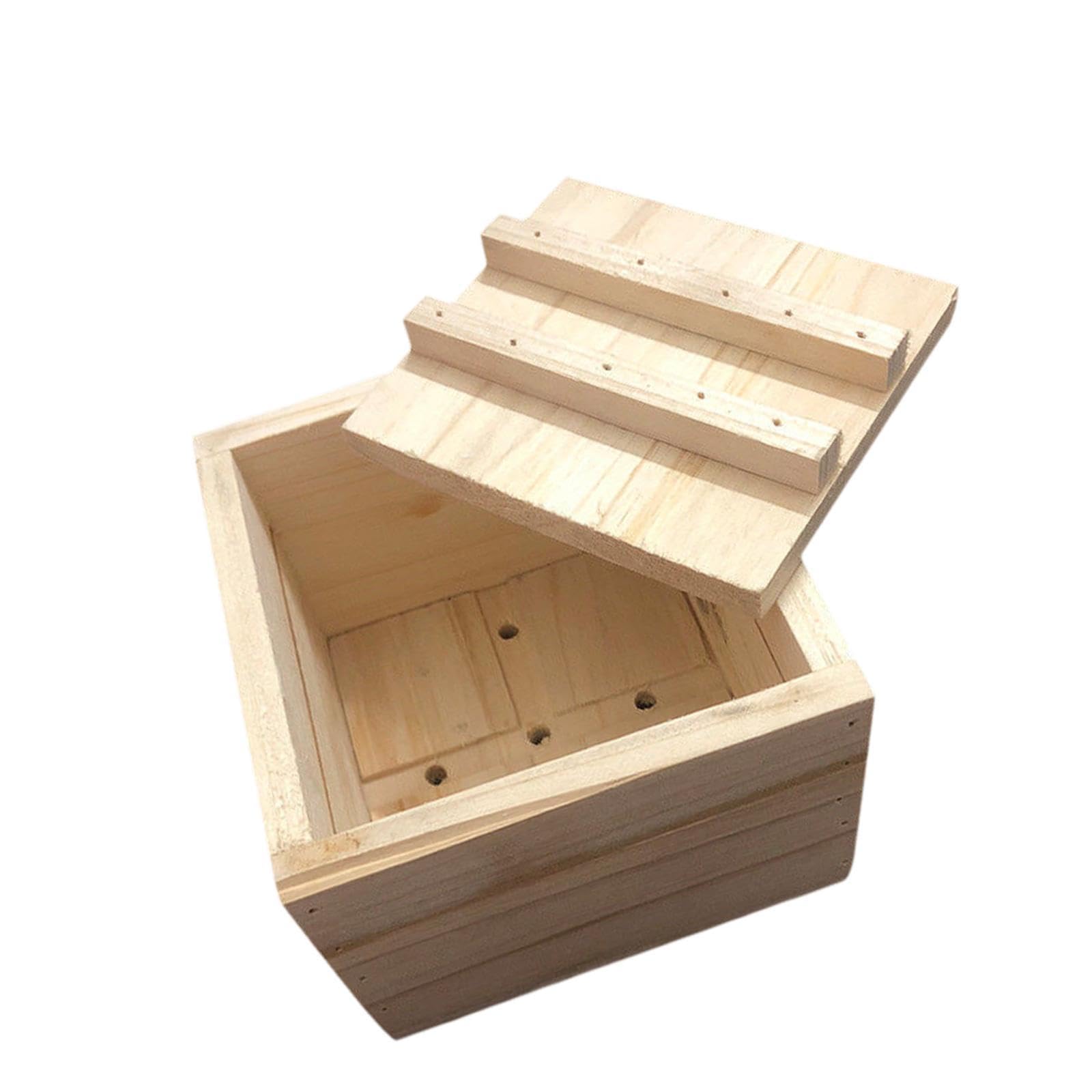 Bothyi Wooden Tofu Press Maker Soybean Curd Maker Kitchen Gadget, DIY Homemade Kitchen Cheese Maker for Home Living Room Cheese Tofu, 11.5cmx10.5cmx8.8cm