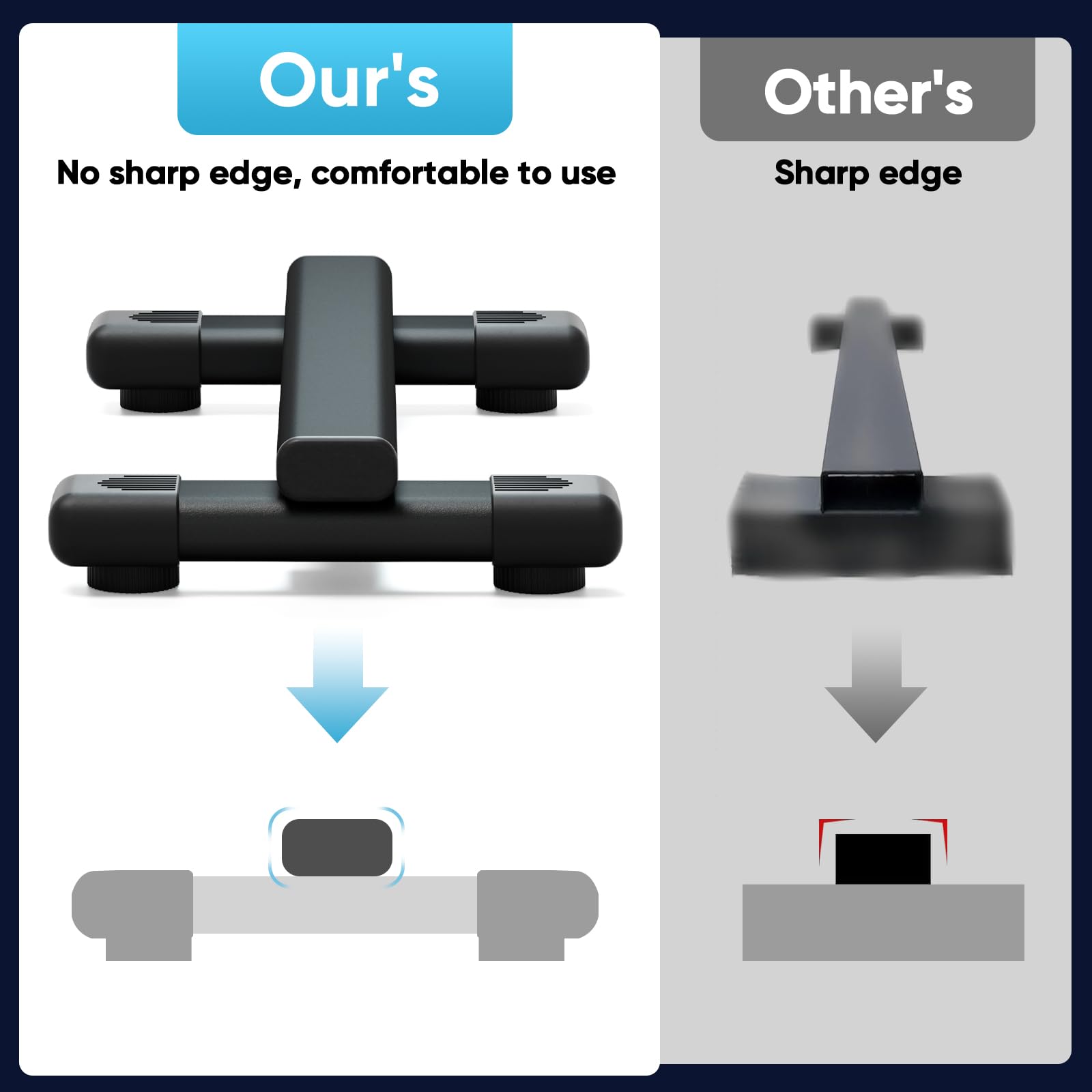 Versatile Steel Calf Raise Bar with Non-Slip Wide Platform – Ideal for Calf Raises, Squats, and Foot Stretches – Stable, Portable, and Removable Design with Abrasive Paper