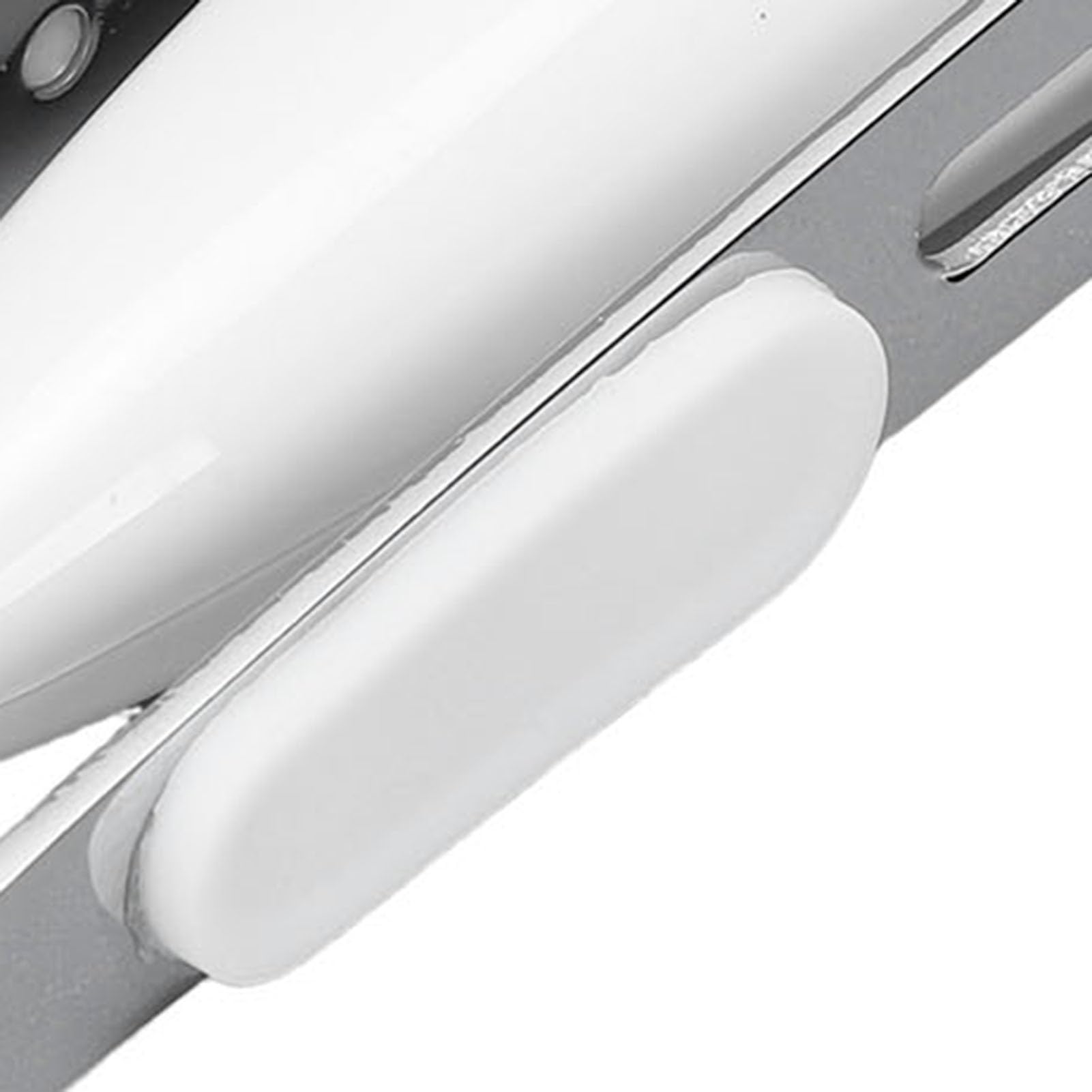 Denash Pinzette Inclinate per Fotocamera a LED, Pinzette per Sopracciglia con Luce e Ingrandimento 10X, Illuminate per Depilazione con Fotocamera per una Toelettatura Precisa (WHITE)