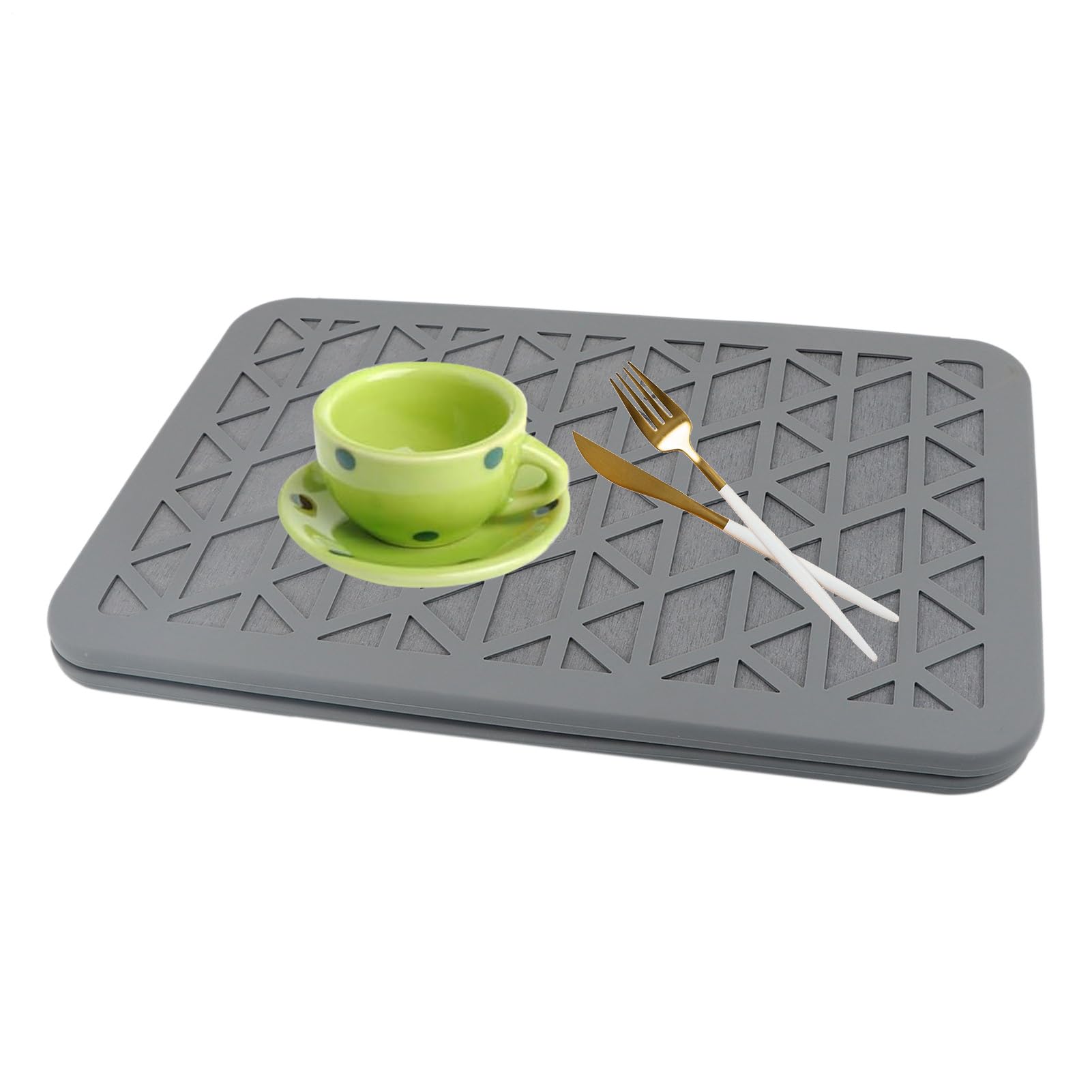 Alfombrilla Secaplatos de Cocina Accesorios de Escurrido para Vajilla