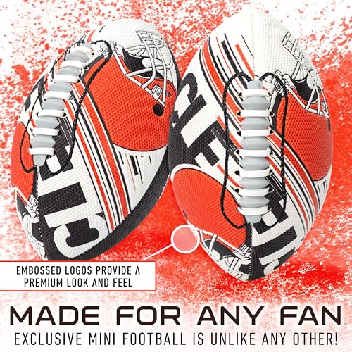 Image of Franklin Sports NFL Team Mini Footballs - Youth 8.5 inch Official NFL Licensed Football + Air Pump Set