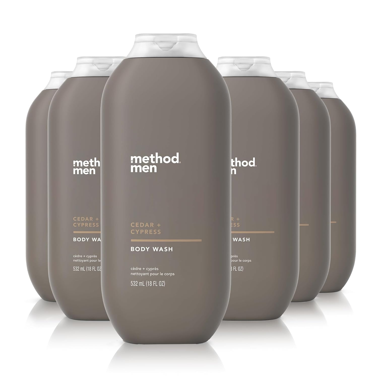 Method Mens Body Wash, Cedar + Cypress, 6 Count