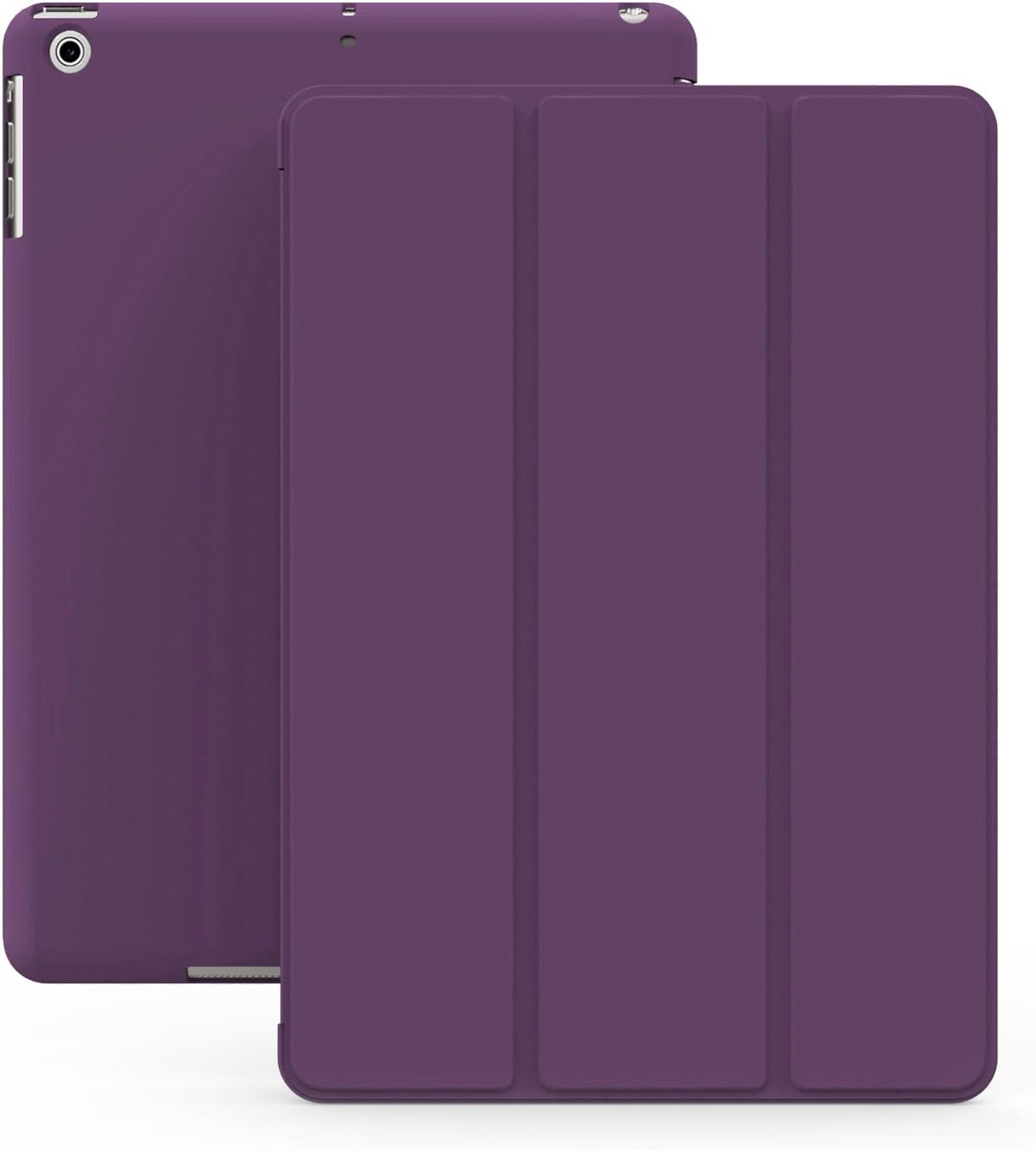 KHOMO iPad Mini 1 2 3 Case - DUAL Series - ULTRA Slim Purple Cover with Auto Sleep Wake Feature for Apple iPad Mini 1st, 2nd and 3rd Generation