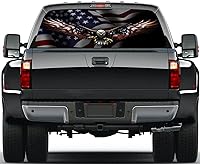 Vista 1 de Calcomanías para Automóviles Ventana Trasera Bandera Patriótica Águila Calcomanías Automotrices y Gráficos Calcomanías de Ventana Trasera