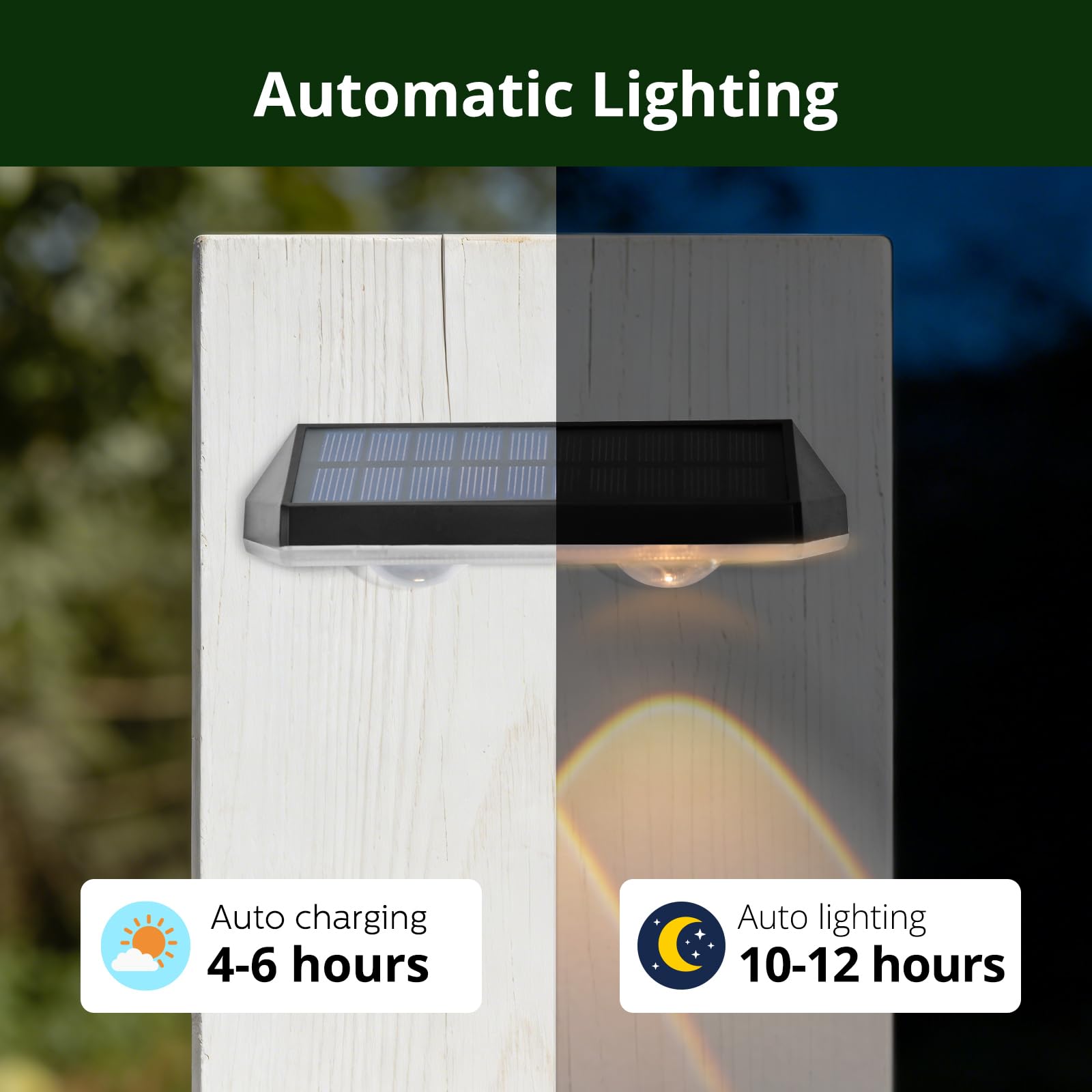 Luces solares para escalones al aire libre, luces de escalera al aire libre, 3000 K/4000 K/6500 K, 3 modos, luz solar para exteriores, jardín, patio, terraza, paquete de 4