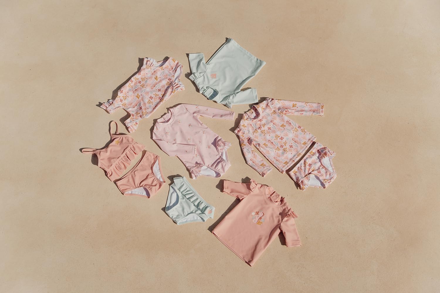 Little Dutch Bikinihose Badehose mit Rüschen für Kinder Mädchen (Gr. 86/92) rosa - Ocean Dreams