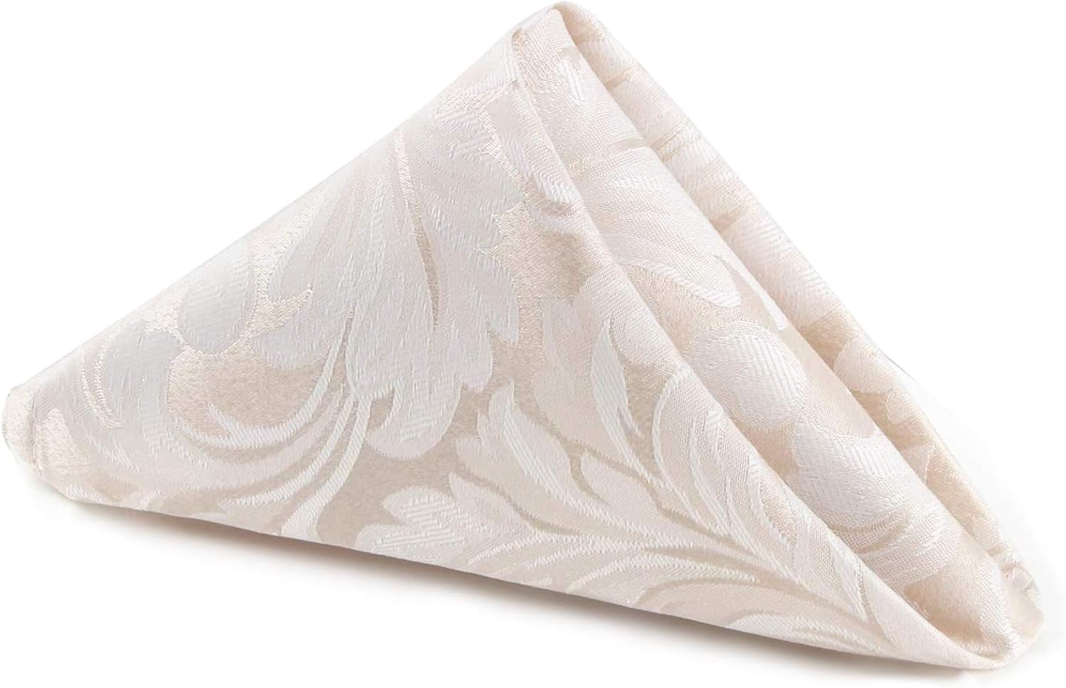 Servilletas de tela Damask Jacquard EHouseHome Beige 12 piezas 43x43 cm