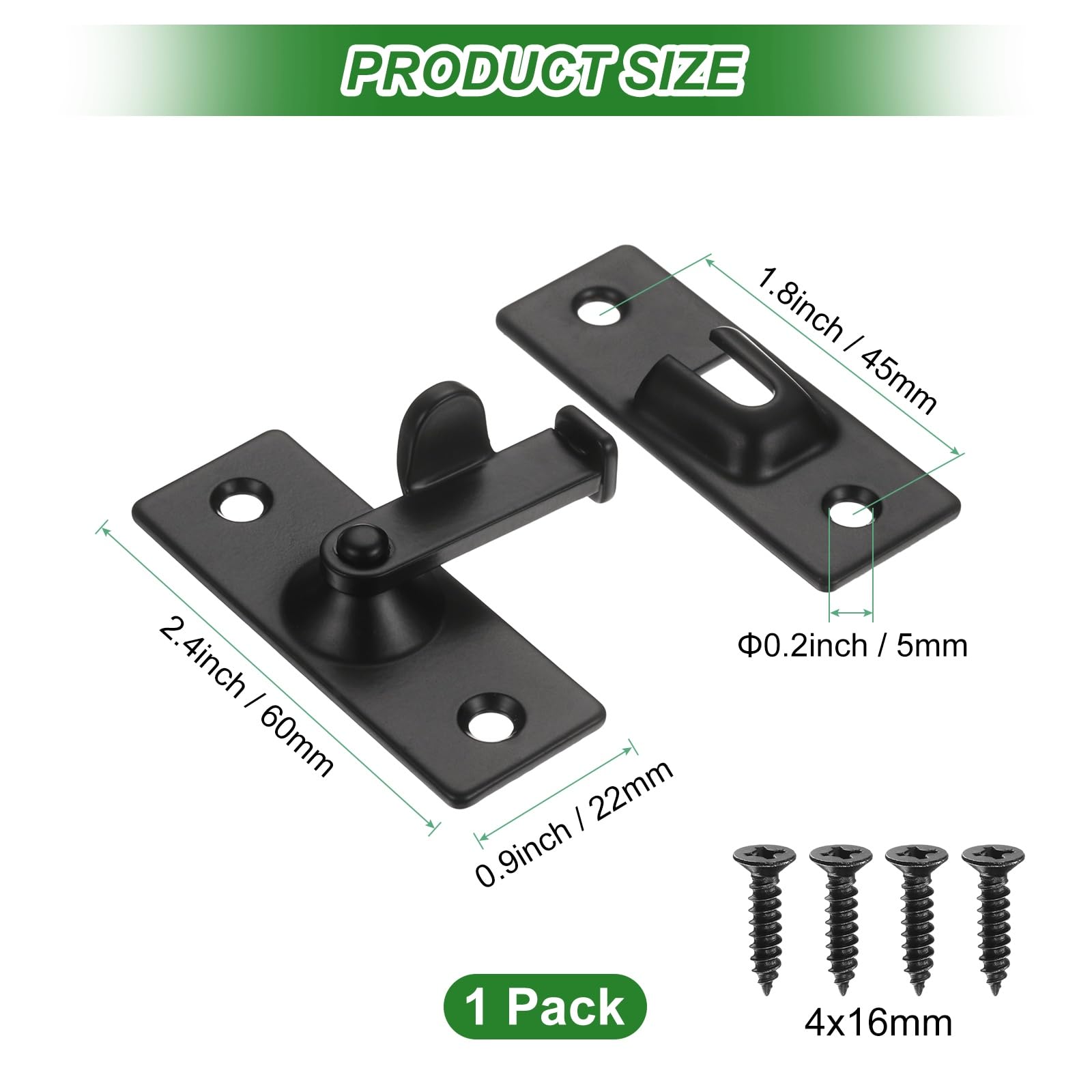 M METERXITY 1-Pack Flip Latch Gate Latch - Image 3