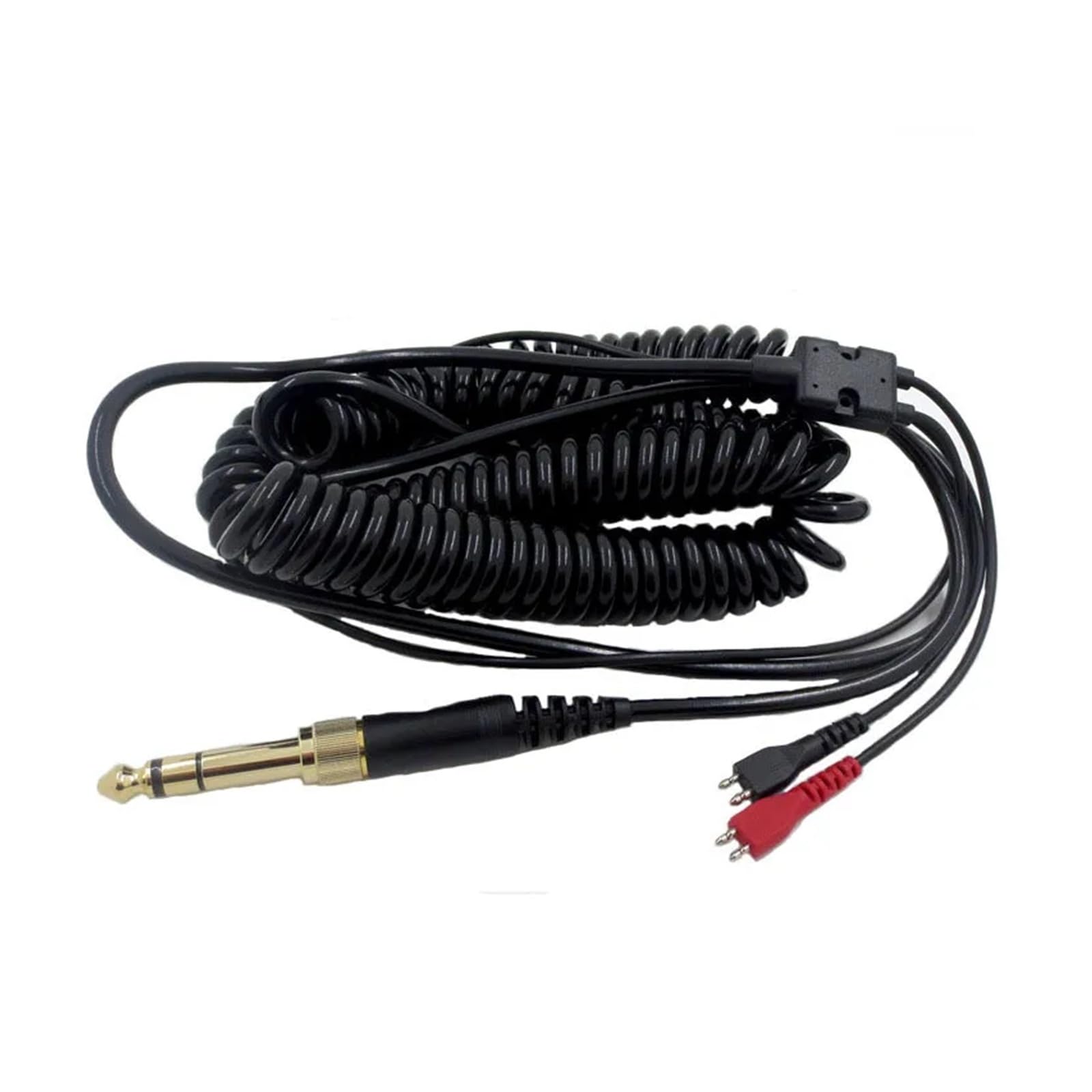 Genérico Cable for auriculares HD25 HD560 HD540 HD480 HD430 414 HD250, adaptador de repuesto, auriculares con resorte en espiral