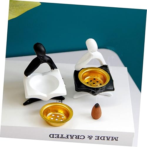 Miniatura 2 de Artibetter Figura abstracta Quemador de incienso Meditación Incienso Yoga Soporte de incienso Quemador de incienso abstracto Figura abstracta