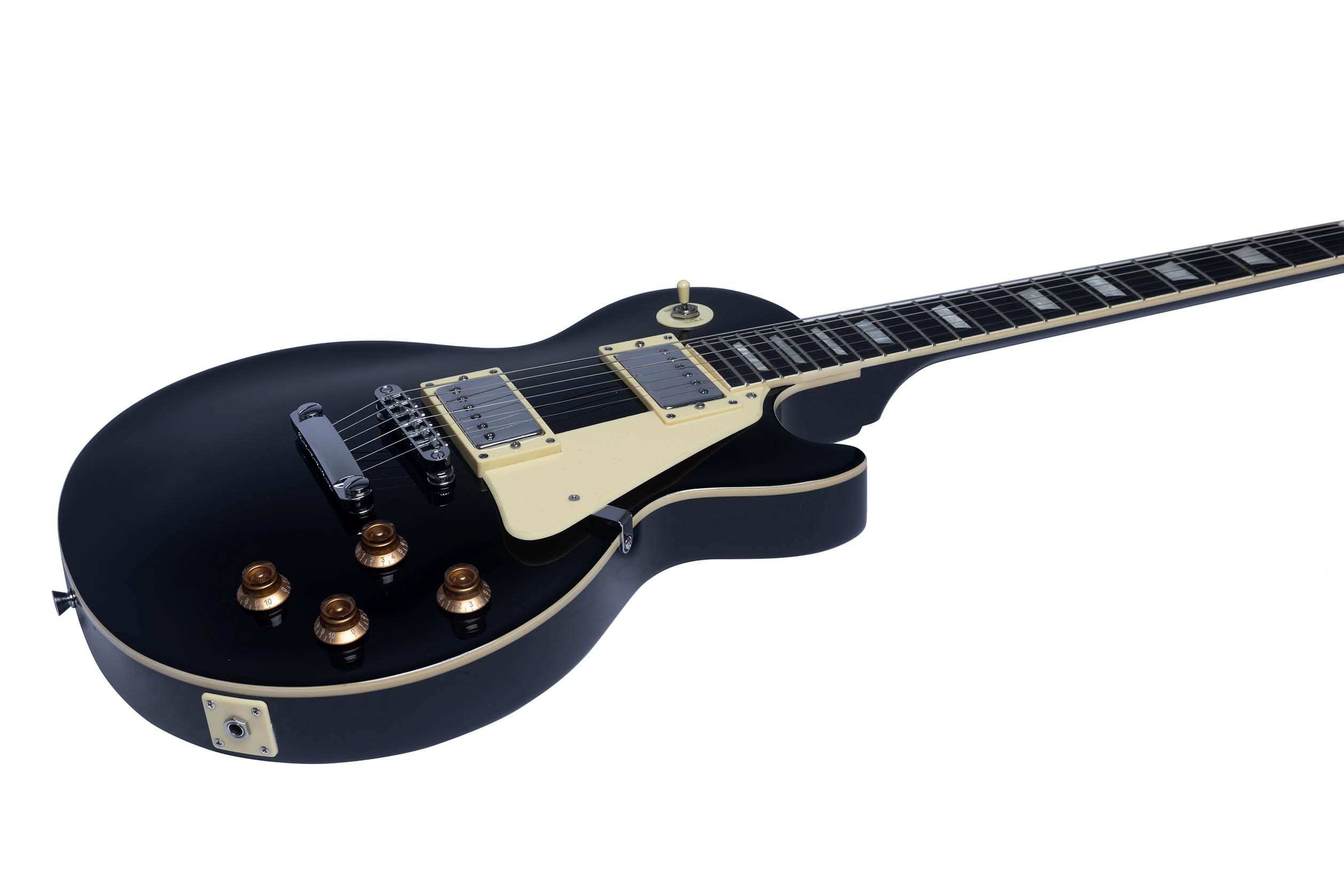 EKO GUITARS – Guitare Électrique LS‑300, Corps Peuplier, Manche Érable, Touche WPC, 2 Micros Humbucker, Chevalet Tune‑O‑Matic, 22 Frettes, Diapason Standard, Couleur Noir