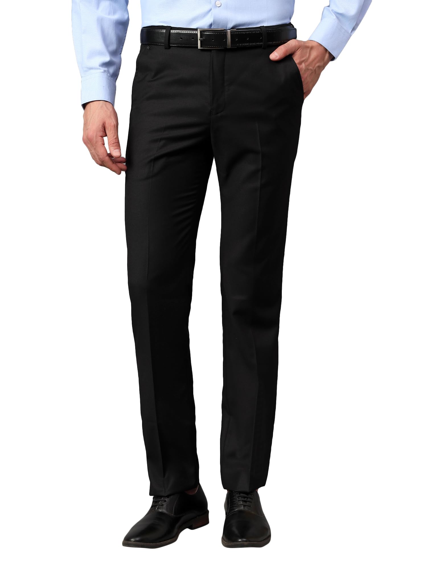 cantabil Men Solid Non Pleated Regular Fit Mid Rise Formal Trousers for Men | Formal Pants for Men | Formal Wear Regular Fit Trousers for Men (P_MTRF00171)-picture-18